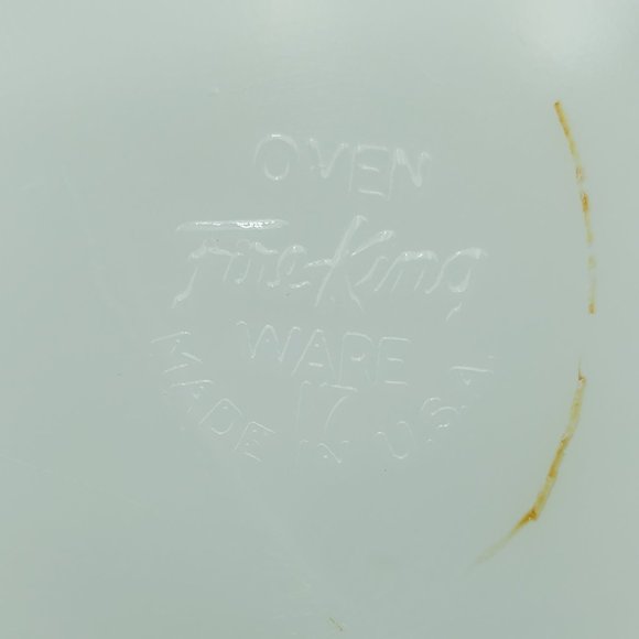 Fire King White Milk Glass Batter Bowl Anchor Hocking Handled Mixing Bowl Spout - Picture 8 of 8